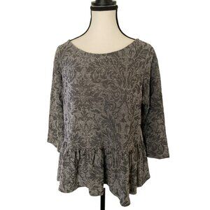 Free People 3/4 Sleeve Top